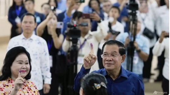 Đảng Nhân dân Campuchia giành chiến thắng áp đảo - Ảnh 1.