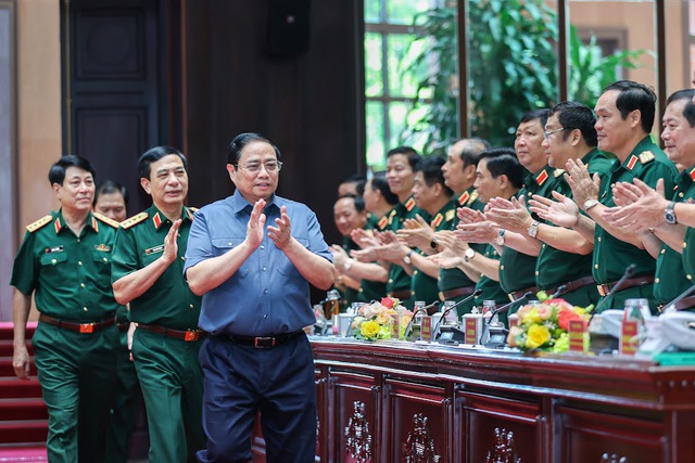Thủ tướng Phạm Minh Chính: Phát huy tinh thần 3 không về quân sự, quốc phòng - Ảnh 1.