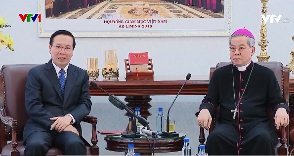 Chủ tịch nước thăm Hội đồng Giám mục Việt Nam - Ảnh 1.