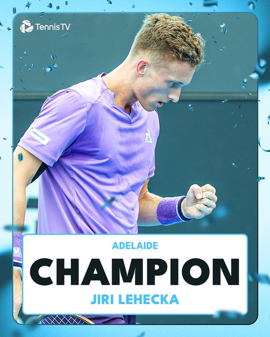 Jiri Lehecka vô địch giải quần vợt Adelaide International - Ảnh 1.