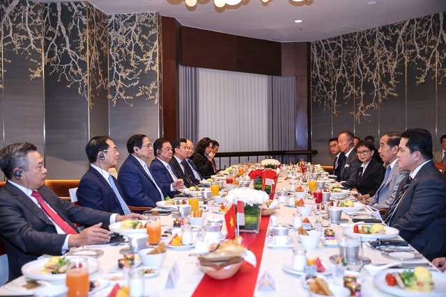 Thủ tướng Phạm Minh Chính và Tổng thống Indonesia kêu gọi doanh nghiệp 2 nước tăng cường hợp tác, đầu tư - Ảnh 9.