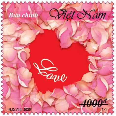 3 bộ Tem Tình yêu được phát hành nhân Ngày lễ tình nhân 14/2 - Ảnh 2.