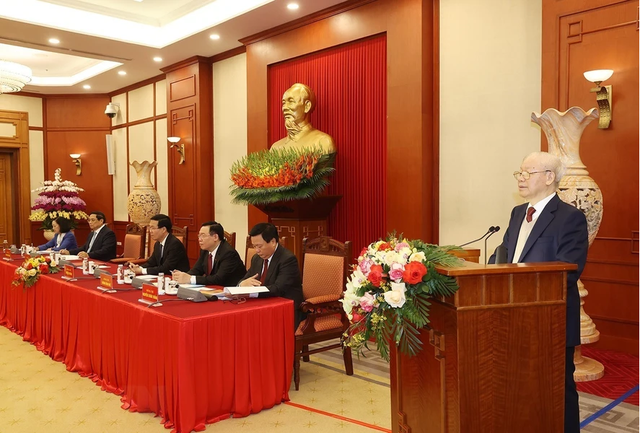 Phát biểu của Tổng Bí thư Nguyễn Phú Trọng tại phiên họp đầu tiên của Tiểu ban Văn kiện Đại hội XIV của Đảng - Ảnh 1.