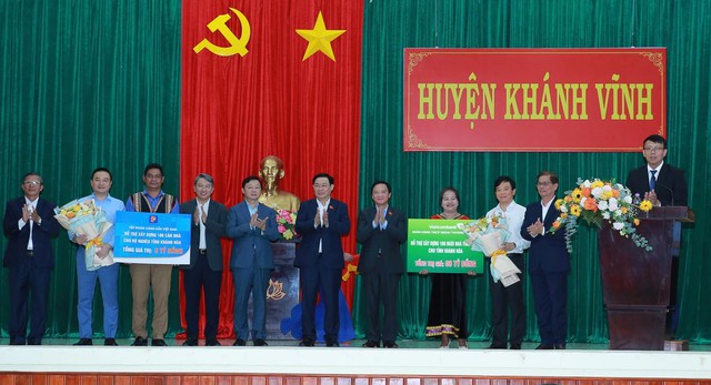 Chủ tịch Quốc hội dự lễ động thổ tuyến đường nối Khánh Hòa, Ninh Thuận, Lâm Đồng - Ảnh 2.