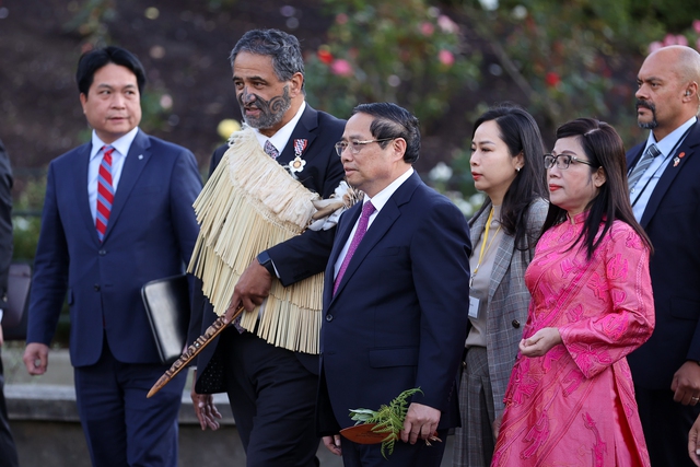 Lễ đón Thủ tướng Phạm Minh Chính thăm chính thức New Zealand theo nghi thức cao nhất - Ảnh 7.