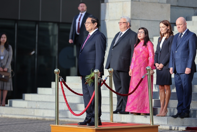 Lễ đón Thủ tướng Phạm Minh Chính thăm chính thức New Zealand theo nghi thức cao nhất - Ảnh 9.