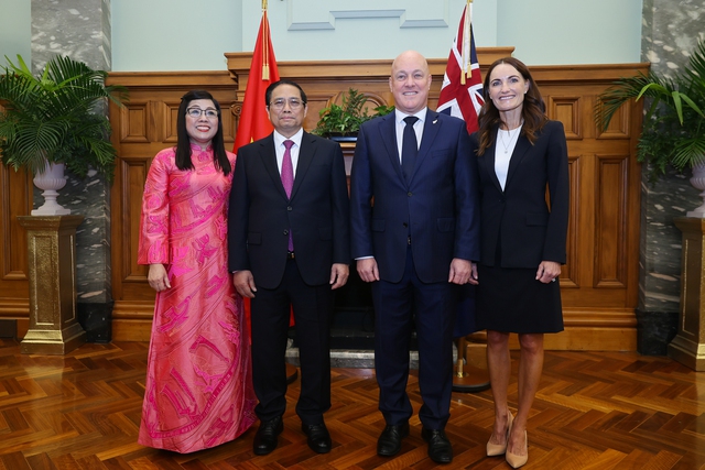 Lễ đón Thủ tướng Phạm Minh Chính thăm chính thức New Zealand theo nghi thức cao nhất - Ảnh 11.