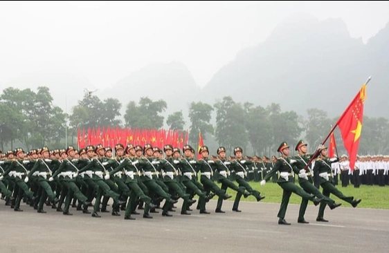 Ảnh: Hợp luyện diễu binh, diễu hành kỷ niệm 70 năm Chiến thắng Điện Biên Phủ - Ảnh 11.