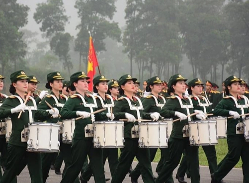 Ảnh: Hợp luyện diễu binh, diễu hành kỷ niệm 70 năm Chiến thắng Điện Biên Phủ - Ảnh 6.