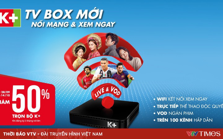 K+ ra mắt đầu xem truyền hình qua Internet K+ TV Box | VTV.VN