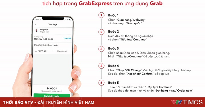 Grab Express tích hợp tính năng giao hàng toàn quốc