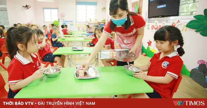 Thanh Hoa organizes semi-boarding for preschool children in the middle of the epidemic season
