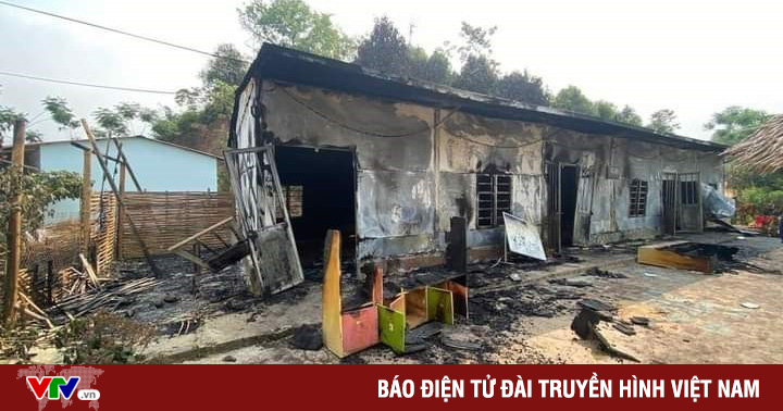 Kindergarten burned down, 60 children had to temporarily stop school