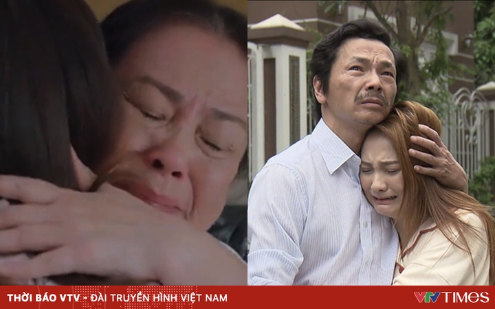Two scenes of “picking up your daughter home” filled with tears of Vietnamese screens