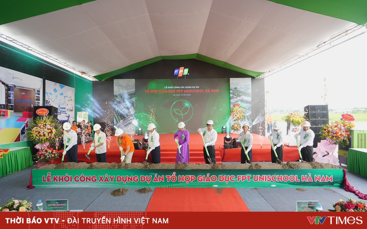 Groundbreaking ceremony of FPT UniSchool Ha Nam complex