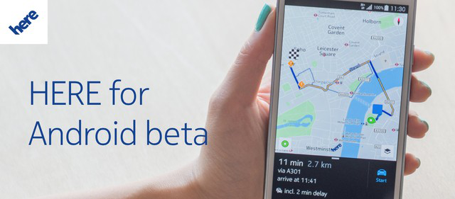 Ứng dụng HERE Maps đã phủ sóng trên toàn bộ thiết bị Android