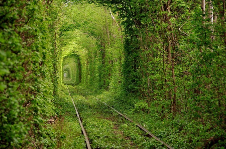 Đường hầm Tình yêu ở Ukraine.