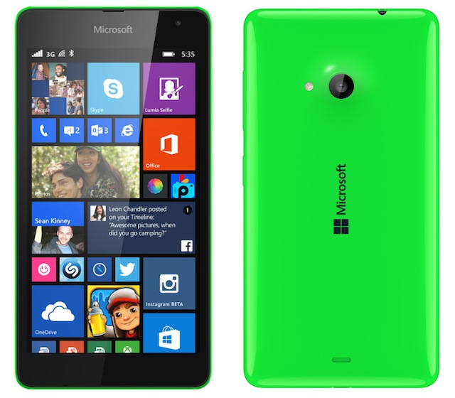 Lumia 535 sở hữu camera trước và sau đều có độ phân giải 5 MP