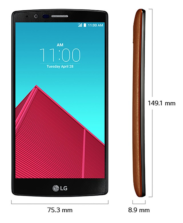 Kích thước của LG G4