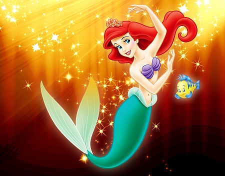 Nàng tiên cá Ariel và chiếc váy cưới đuôi cá.