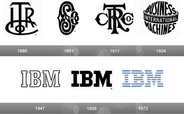 Mặc dù đã thay đổi thiết kế logo rất nhiều trước đây, tuy nhiên từ năm 1972, hình ảnh đại diện của IBM hầu như không hề thay đổi và đây cũng là một trong những thương hiệu dễ nhận ra nhất trên thế giới