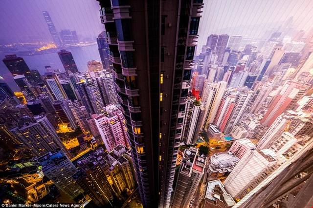 Bức ảnh chụp HongKong ngoạn mục được tạo thành từ 150 lát cắt.
