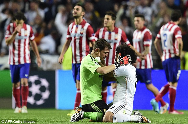Atletico Madrid cay đắng nhìn Real Madrid vô địch Champions League mùa giải 2013/2014