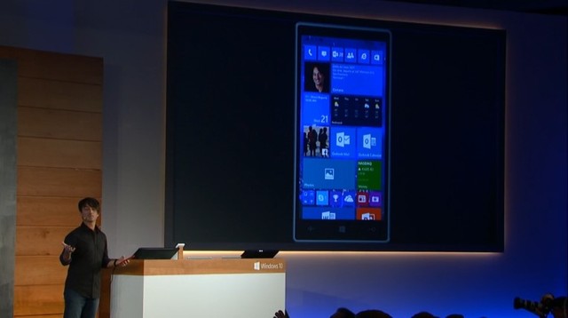 Giao diện của Windows 10 trên điện thoại
