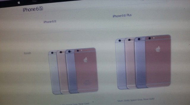 iPhone 6S và iPhone 6S Plus đều sở hữu 4 phiên bản với màu sắc khác nhau
