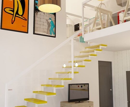 
Sắc màu dành cho ngôi nhà hiện đại với phong cách pop-art.
