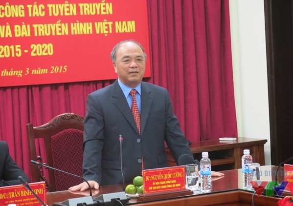 Ông Nguyễn Quốc Cường - Chủ tịch Ban chấp hành Trung ương Hội Nông dân Việt Nam phát biểu trong Lễ ký kết