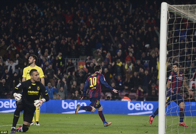 Lionel Messi tiếp tục lập công cho Barcelona