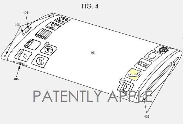 Thiết kế màn hình cong của Apple được cấp bằng sáng chế mới đây