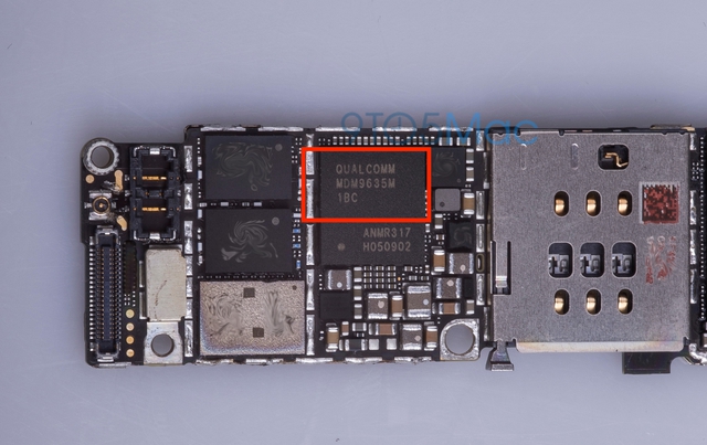 Chip LTE do Qualcomm phát triển được tích hợp trong chiếc iPhone mới (Nguồn: 9to5mac)
