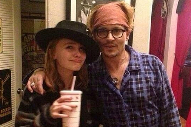 
Johnny Depp và con gái Lily-Rose. (Ảnh: Page Six)
