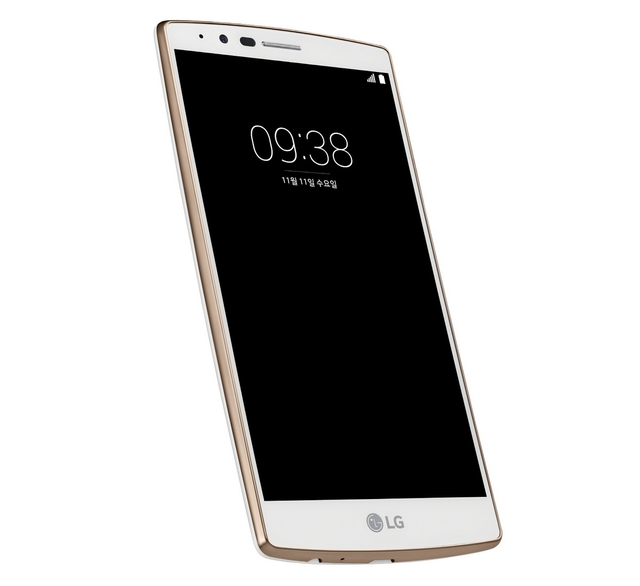 
LG G4 White Gold Edition sở hữu hai mặt chính mang tông màu trắng chủ đạo và các cạnh được sơn màu vàng

