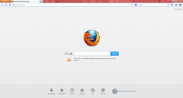 Mở trình duyệt Mozilla Firefox