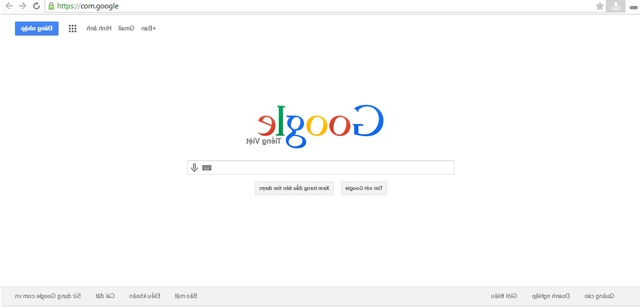 Công cụ tìm kiếm Google Search tại địa chỉ www.com.google