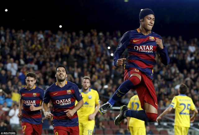 
Neymar góp công đầu giúp Barca đánh bại BATE Borisov.
