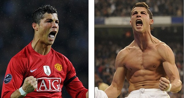 Ronaldo đã tiến bộ vượt bậc ở khâu ghi bàn khi về Real Madrid.