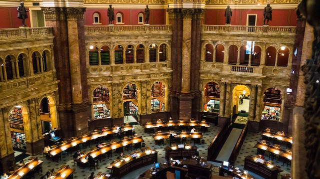 Thư viện Quốc hội ở Washington là thư viện có diện tích để sách lớn nhất thế giới và được coi là một trong những thư viện quan trọng nhất trên thế giới.