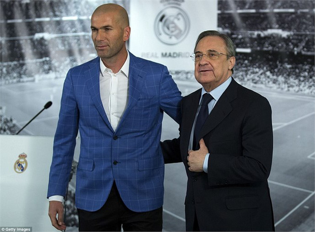 Zidane đã chính thức dẫn dắt Real Madrid