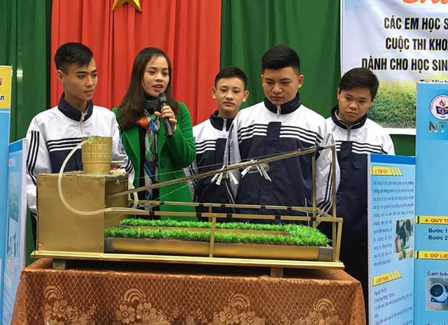 Công trình sân thượng thông minh của nhóm tác giả Trường THPT Nguyễn Trường Tộ.