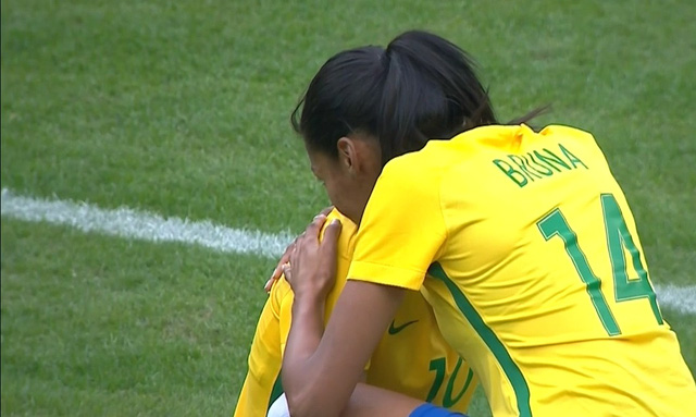 ĐT bóng đá nữ Brazil đã gục ngã trong loạt luân lưu