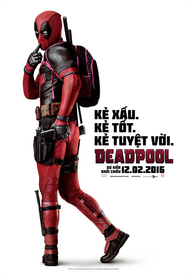 Deadpool sẽ không thể đặt chân tới thị trường Trung Quốc. Tại Việt Nam, phim hiện dự kiến khởi chiếu từ ngày 12/2. Ảnh: Fox