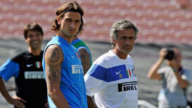 Ibrahimovic và Jose Mourinho thời còn làm việc chung tại Inter Milan