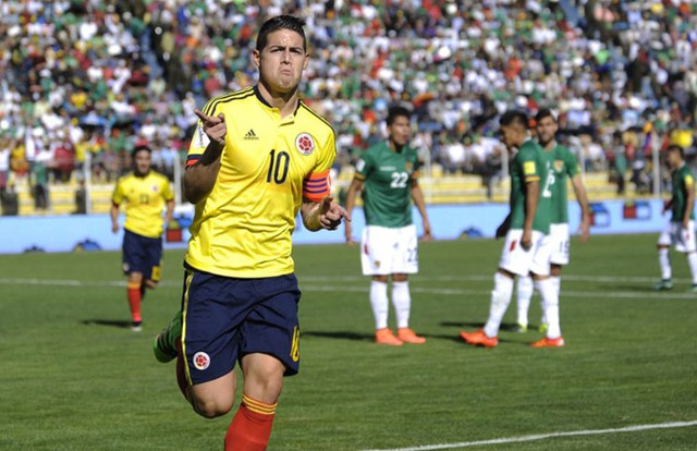 James Rodriguez quyết tâm tỏa sáng tại Copa America năm nay (Ảnh: AP)