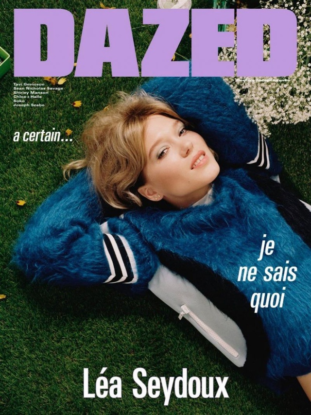 
Léa Seydoux trên bìa tạp chí Dazed Digital số mới.
