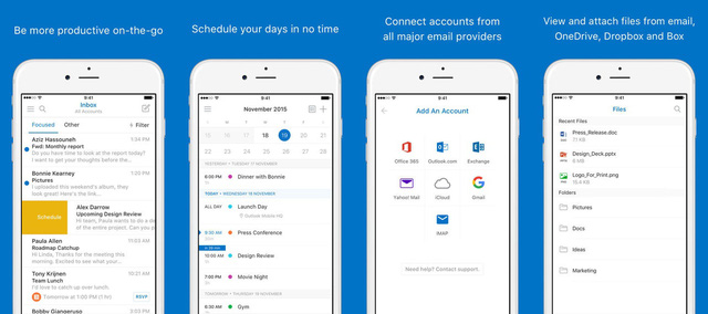 Microsoft Outlook là một trong những giải pháp của bên thứ ba hữu hiệu để khắc phục việc không gửi thông báo mail trên iPhone