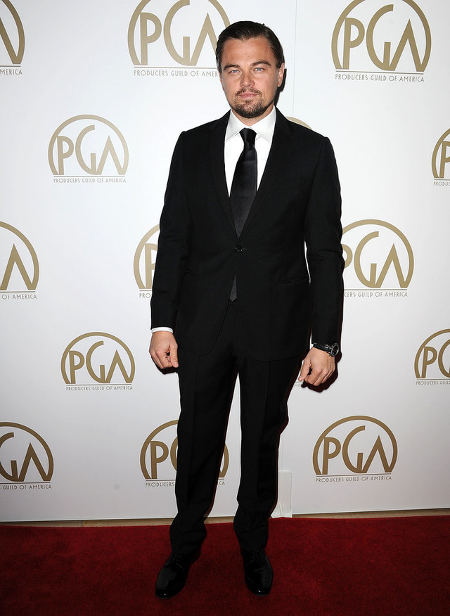 
Leo lịch lãm tới dự Producers Guild Awards 2014.
